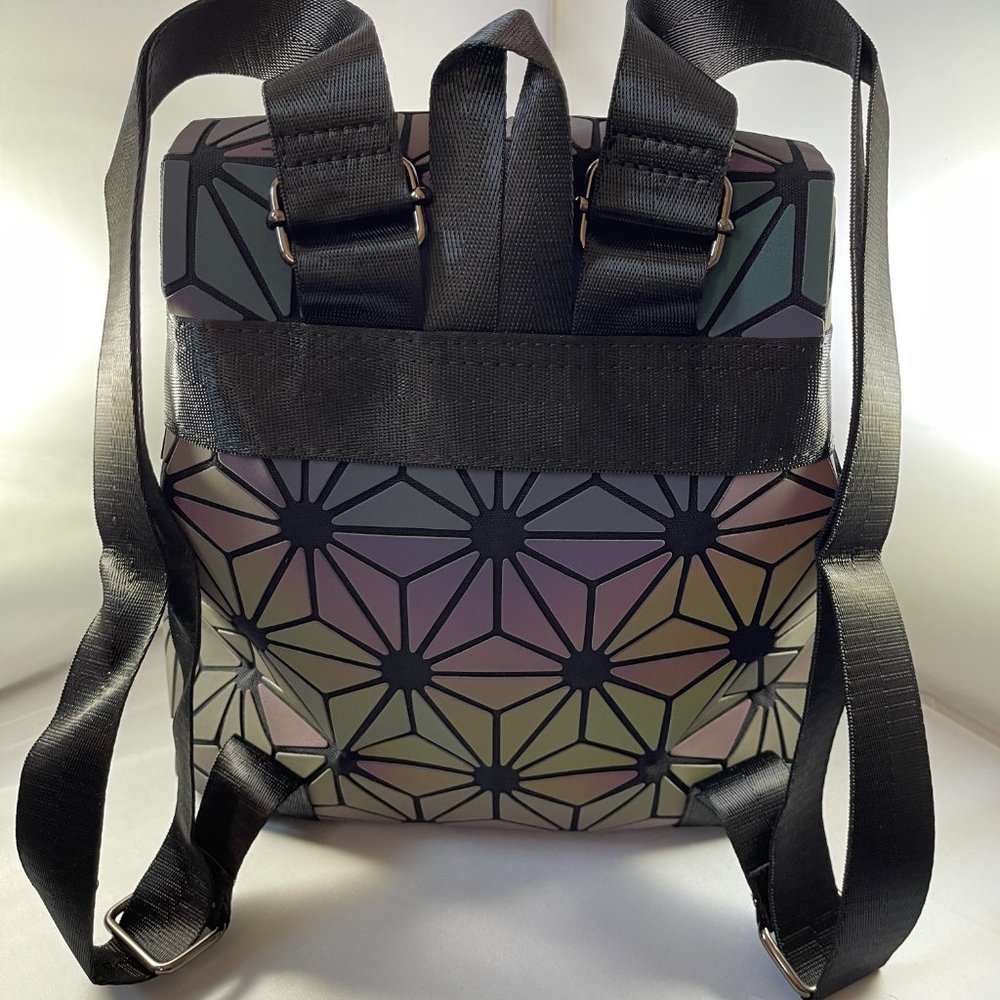 Geometric Reflective Luminous Backpack - image 5